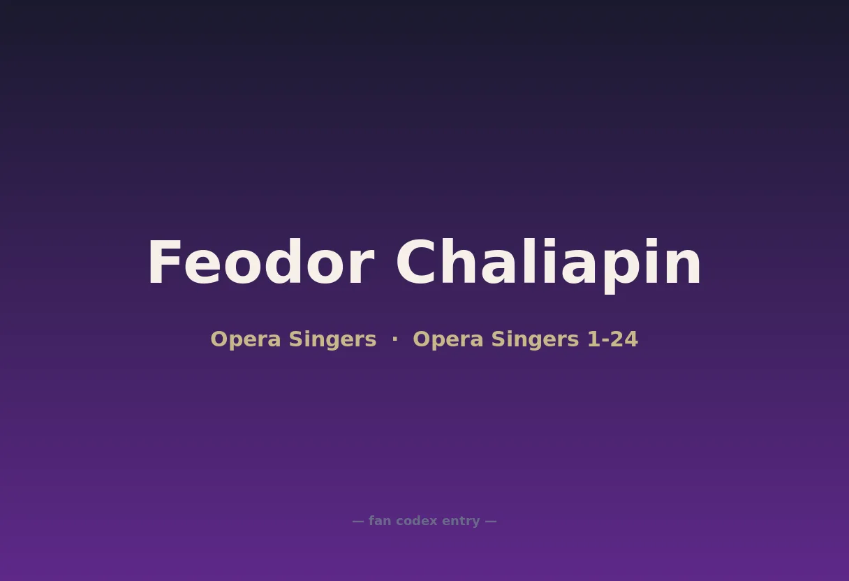 Feodor Chaliapin