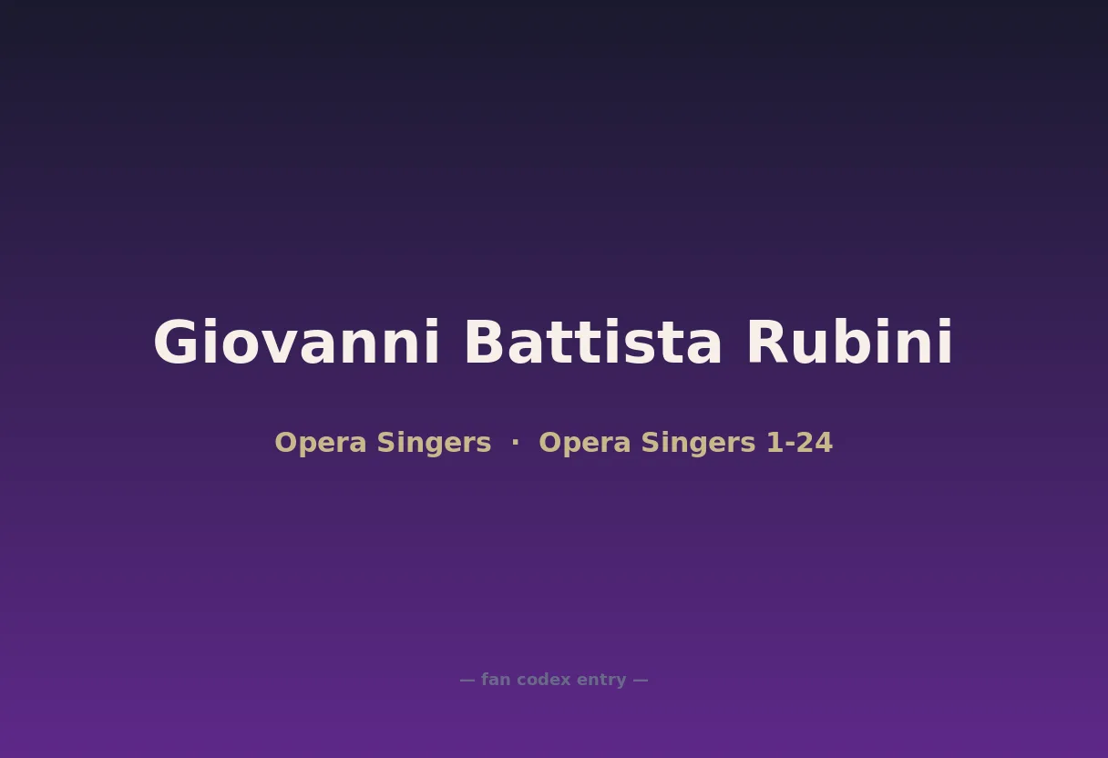 Giovanni Battista Rubini