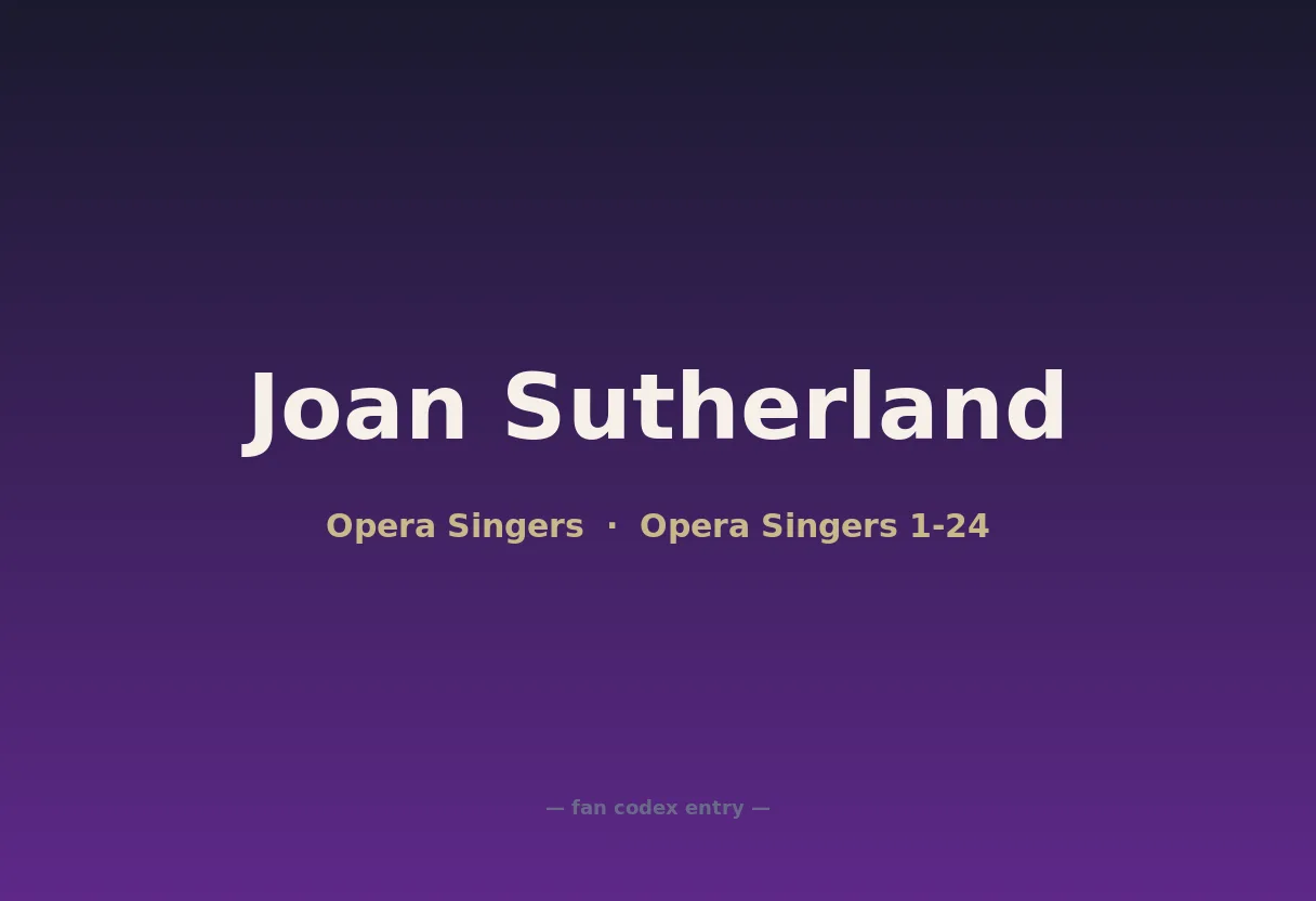 Joan Sutherland