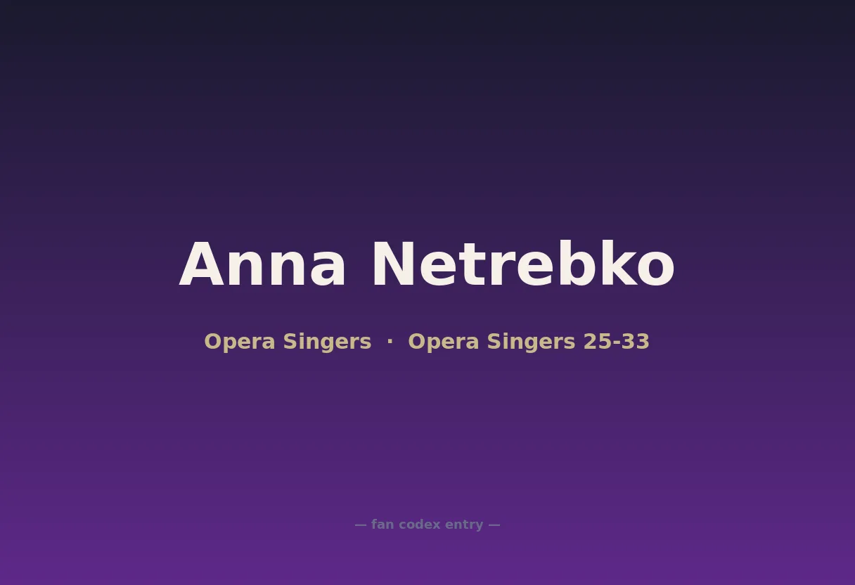 Anna Netrebko