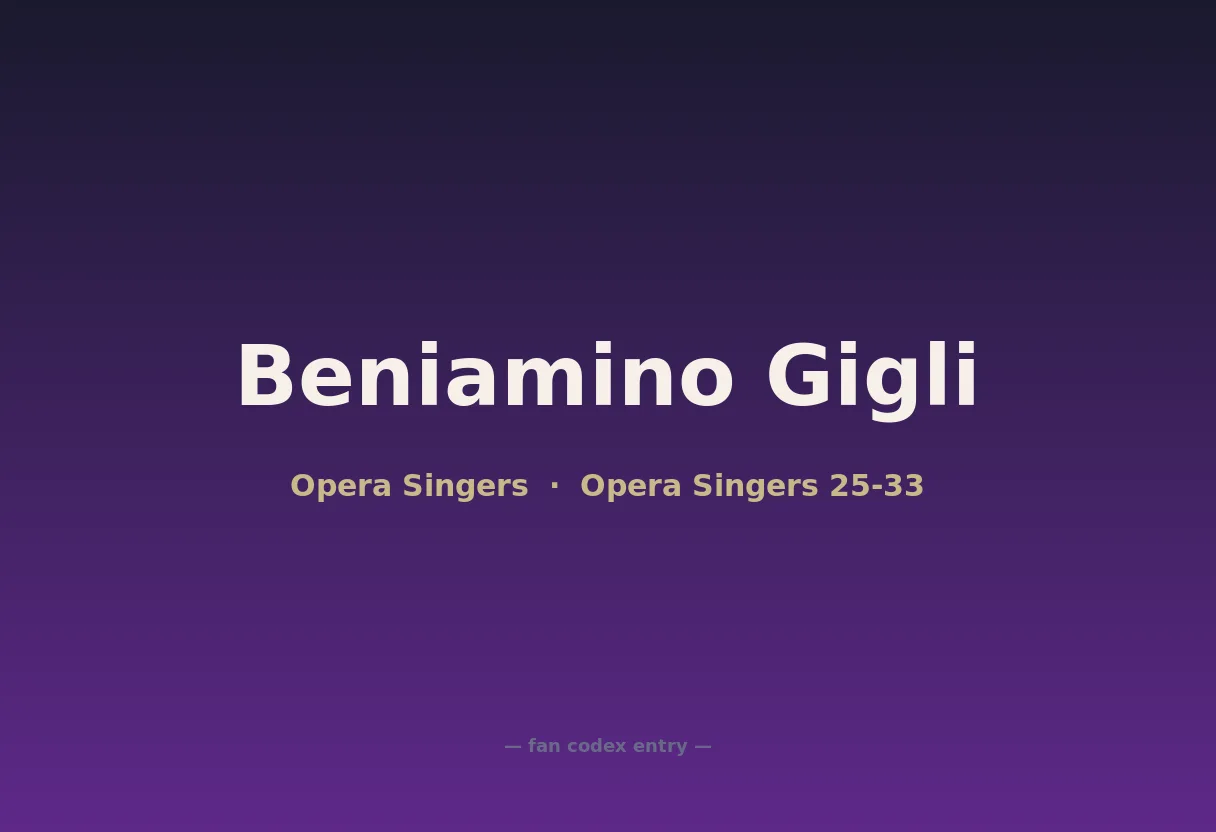 Beniamino Gigli