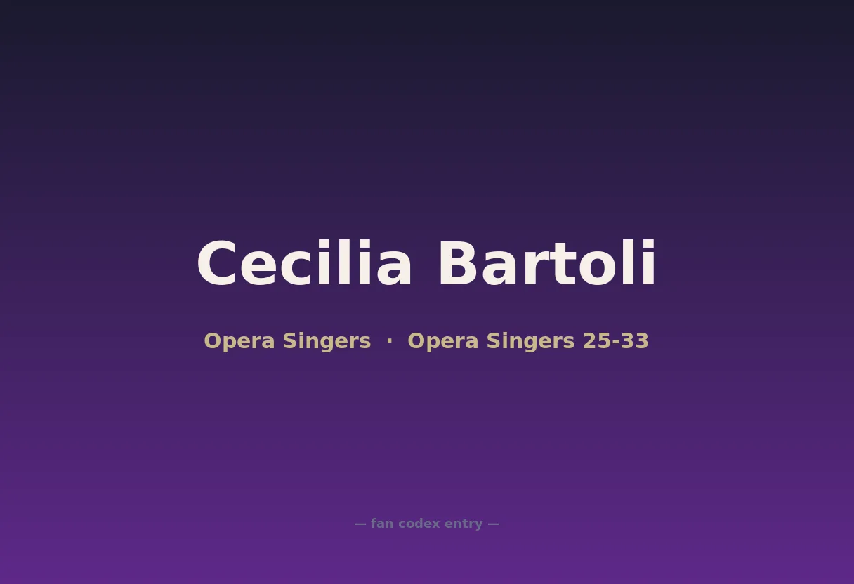 Cecilia Bartoli