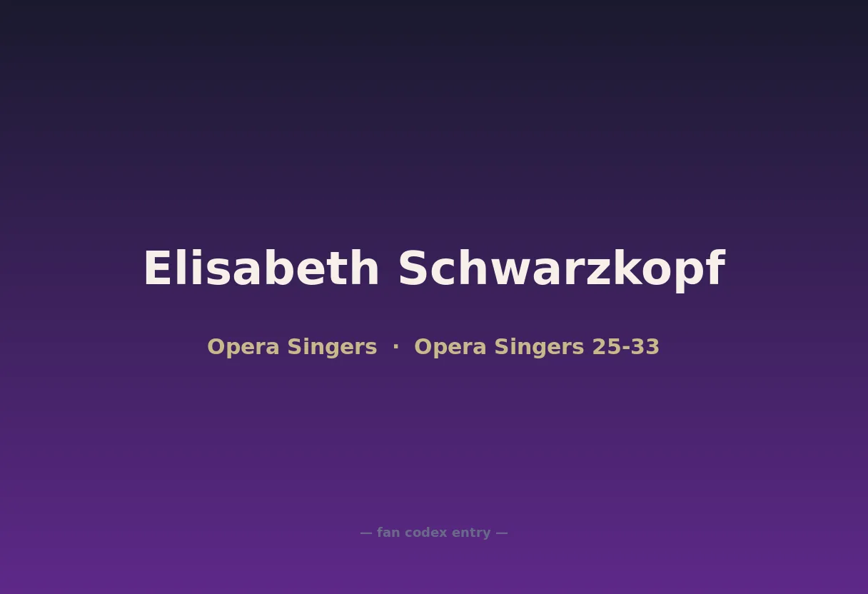 Elisabeth Schwarzkopf