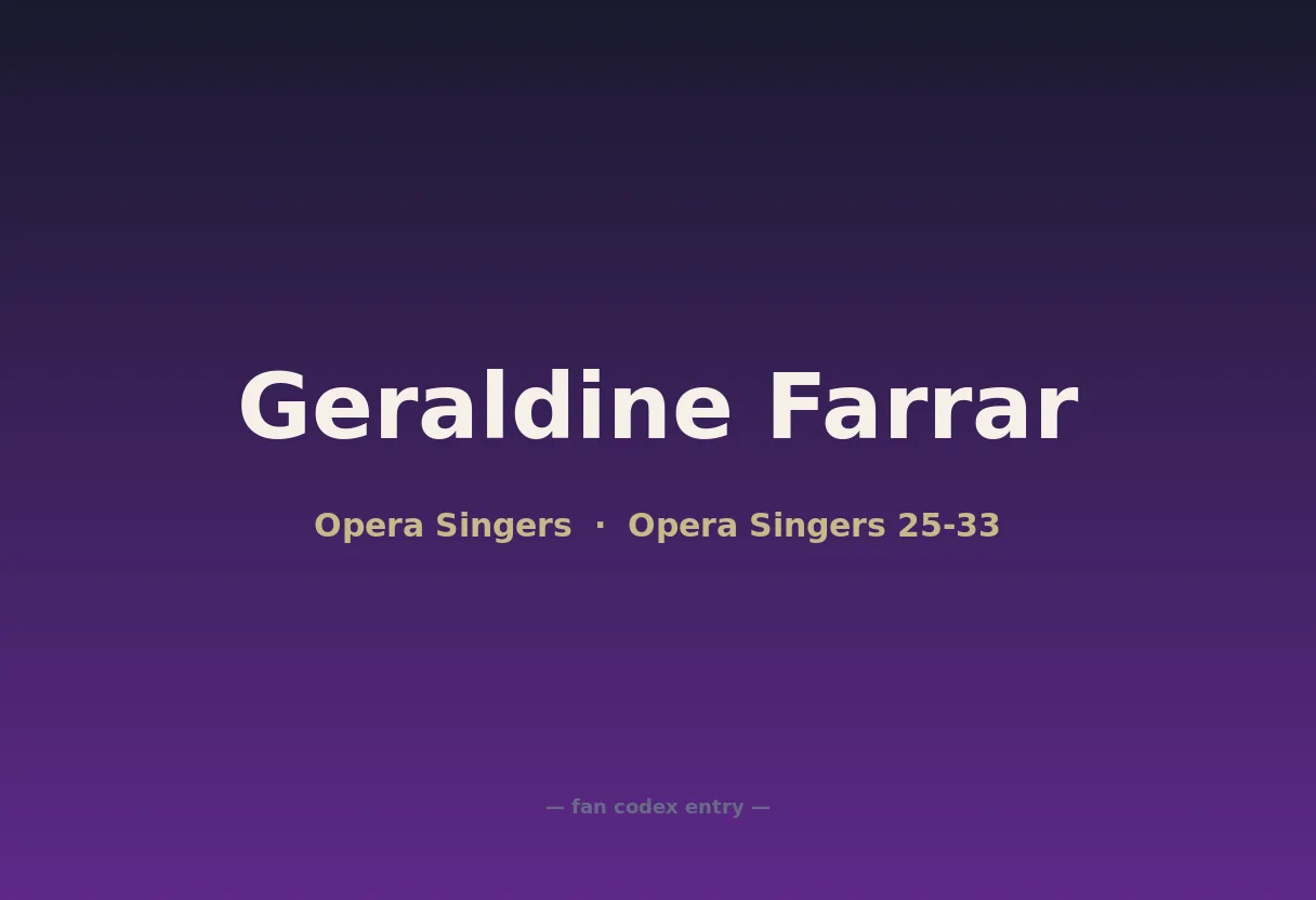 Geraldine Farrar